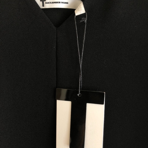 NWT T by Alexander Wang poly crepe slip dress, sz2 - Picture 5 of 6